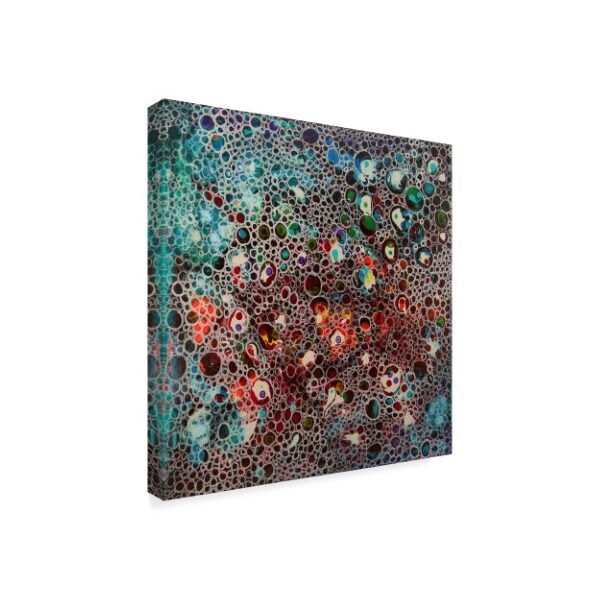 Hilary Winfield 'Dimension Red Blue' Canvas Art,14x14